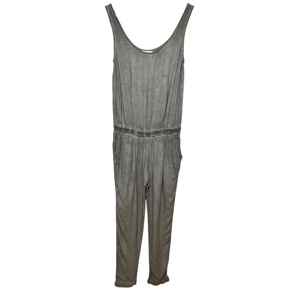 Cloth & Stone Acid Wash Sleeveless Jumpsuit Womens Small Casual Travel Tencel